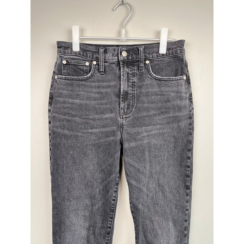 Madewell The Perfect Vintage Jean Faded Black High Rise Straight Leg Denim 28 - Picture 2 of 10